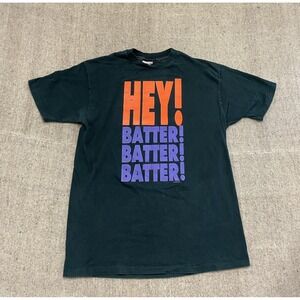 Vintage Baseball shirt mens xl White 1990s Hey Batter